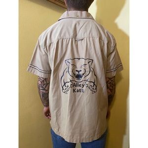 Vintage Tan Bowling Shirt